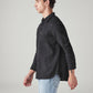 Men's Self Design Relaxed Fit Textured Shirt - Side View
