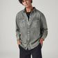 Men's Solid Relaxed Fit Denim Shirt - Styleshot View