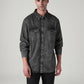 Men's Solid Relaxed Fit Denim Shirt - Front View
