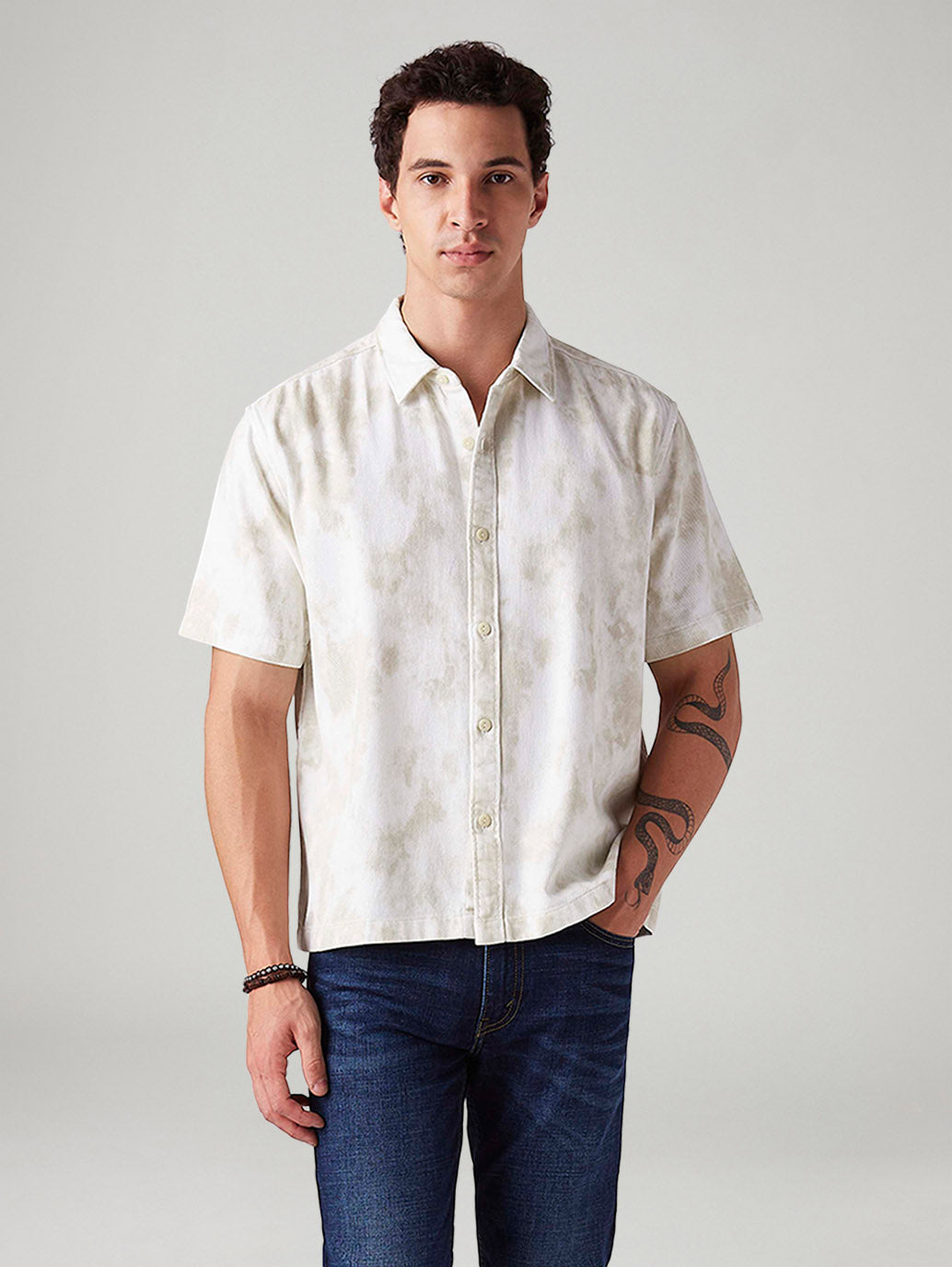 Men's Abstract Relaxed Fit Shirt