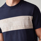 Men's Striped Loose Fit T-Shirt - Detail View