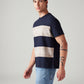 Men's Striped Loose Fit T-Shirt - Side View