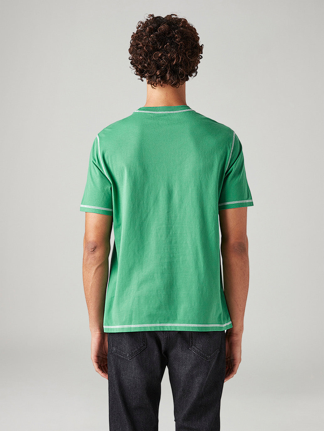Men's Typography Printed Regular Fit T-Shirt - Back View