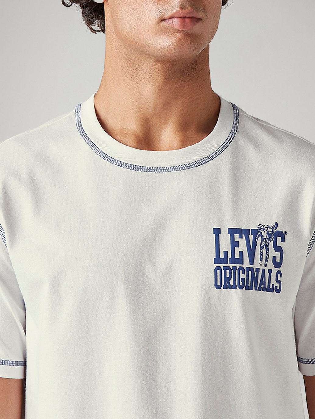 Men's Typography Printed Regular Fit T-Shirt - Detail View