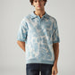 Men's Floral Regular Fit Textured Polo T-Shirt - Styleshot View