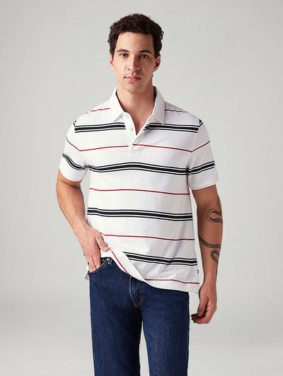 Men's Striped Regular Fit Polo T-Shirt-image-5