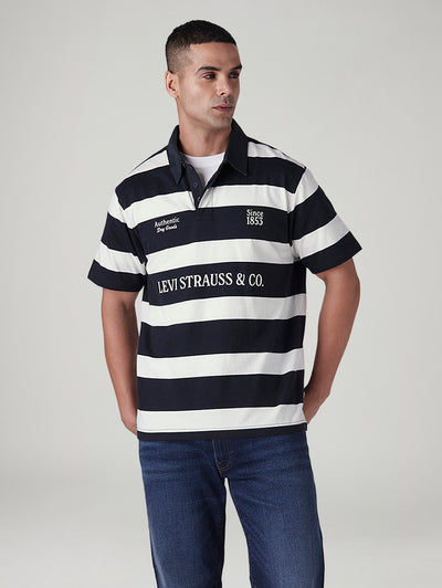 levi's Men's Striped Loose Fit Polo T-shirt-picture-21