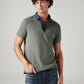 Men's Colorblock Grey Slim Fit Pique Polo T-shirt - Styleshot View