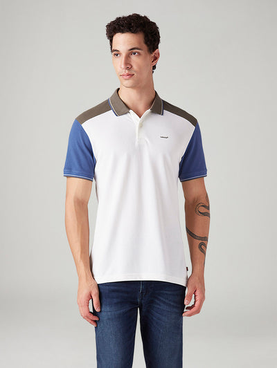 Men's Colorblock Slim Fit Polo T-Shirt