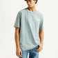 Men's Brand Logo Light Blue Crew Neck T-shirt - Styleshot View