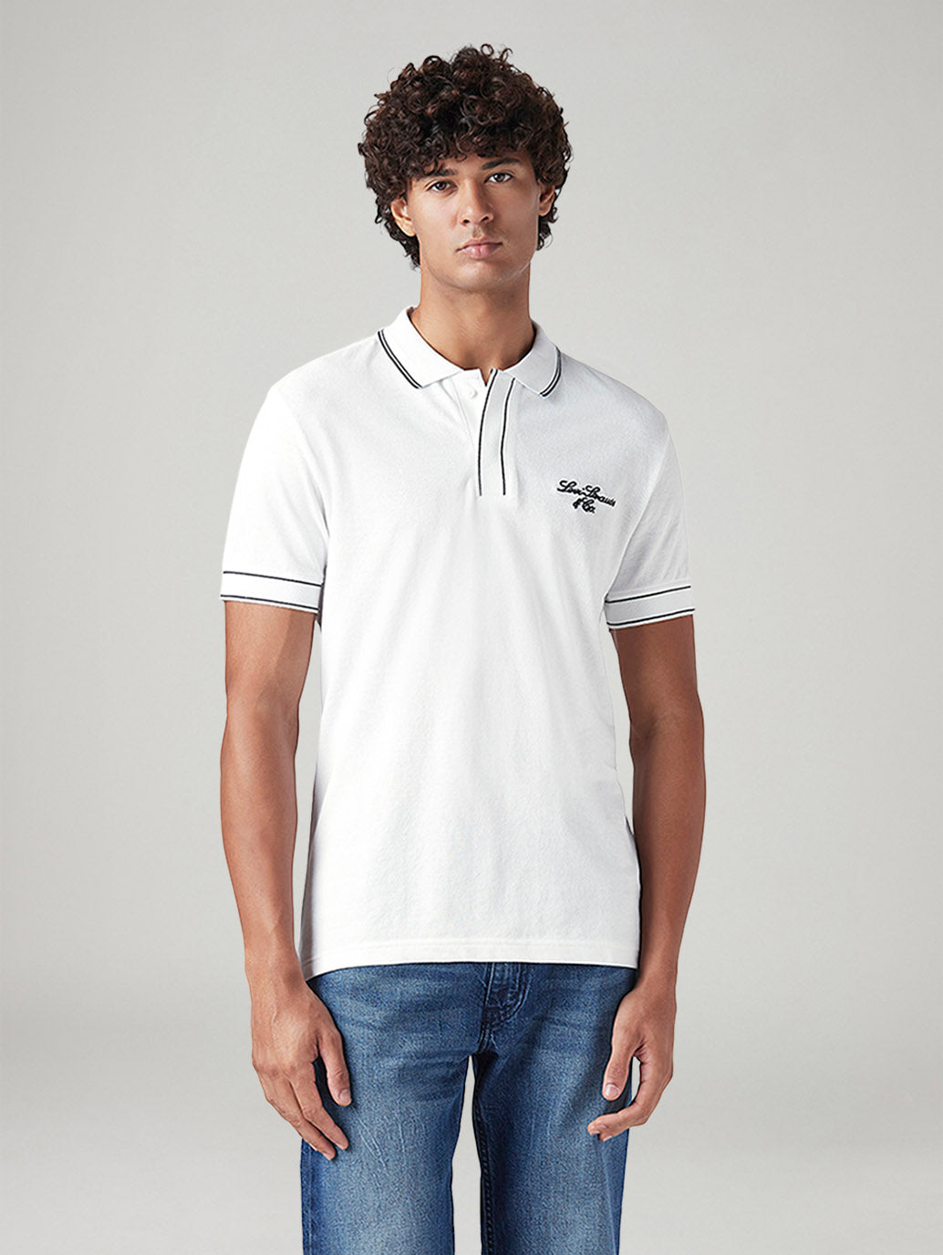 Men's Graphic Print White Slim Fit T-shirt - 8b42cdbe-ebb4-4e07-8925-00749b5150aa View