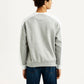 Men's Colorblock Grey Crew Neck Sweatshirt - Back View