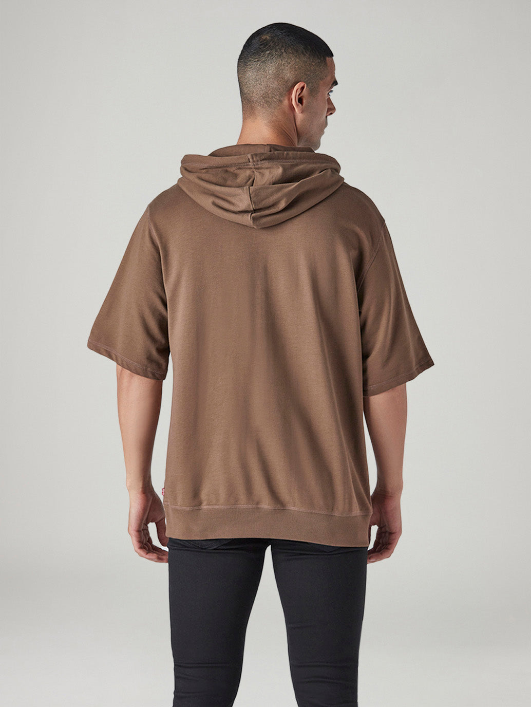 Men's Embroidered Loose Fit Sweatshirt - Back View