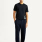 Men's Navy Regular Fit Joggers - Front View
