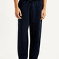 Men's Navy Regular Fit Joggers - Front View