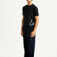 Men's Navy Regular Fit Joggers - Side View