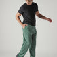 Men's Green Regular Fit Mid Rise Joggers - Styleshot View