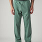 Men's Green Regular Fit Mid Rise Joggers - Front View