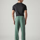Men's Green Regular Fit Mid Rise Joggers - Back View