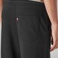 Men's Black Regular Fit Mid Rise Joggers - Detail View