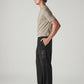 Men's Black Regular Fit Mid Rise Joggers - Side View