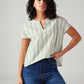 Women's Striped Relaxed Fit Top - Styleshot View