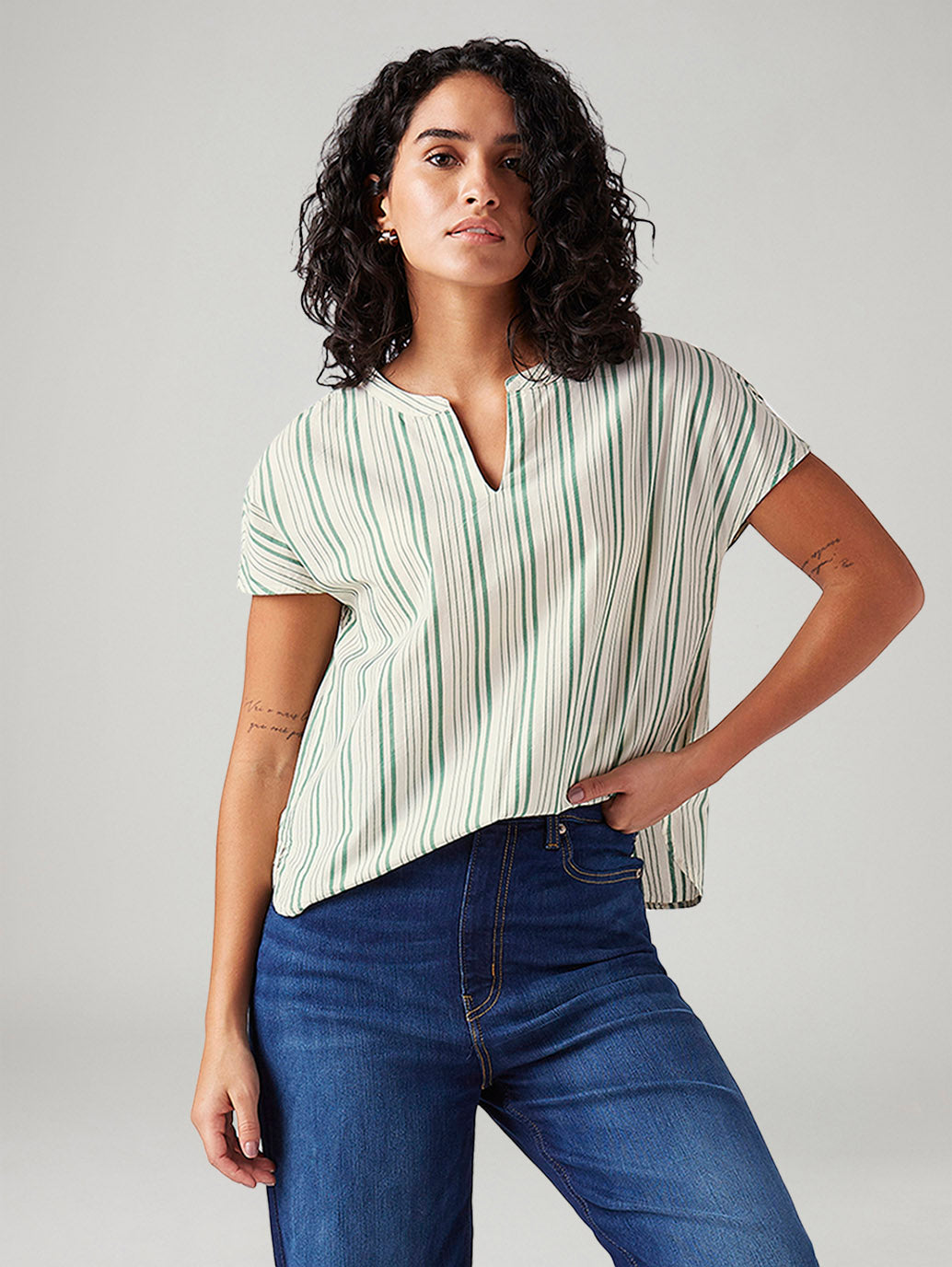 Women's Striped Relaxed Fit Top