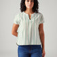 Women's Striped Relaxed Fit Top - Front View