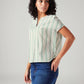 Women's Striped Relaxed Fit Top - Side View