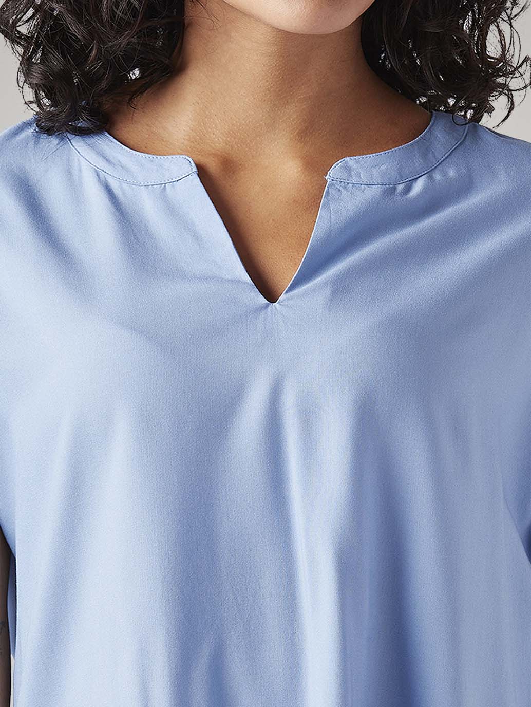 Women's Solid Relaxed Fit Top - Detail View