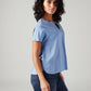 Women's Solid Relaxed Fit Top - Side View