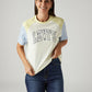 Women's Brand Logo Off White Relaxed Fit T-shirt - Styleshot View