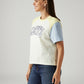 Women's Brand Logo Off White Relaxed Fit T-shirt - Side View