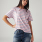Women's Striped Relaxed Fit T-Shirt - Styleshot View