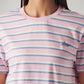 Women's Striped Relaxed Fit T-Shirt - Detail View