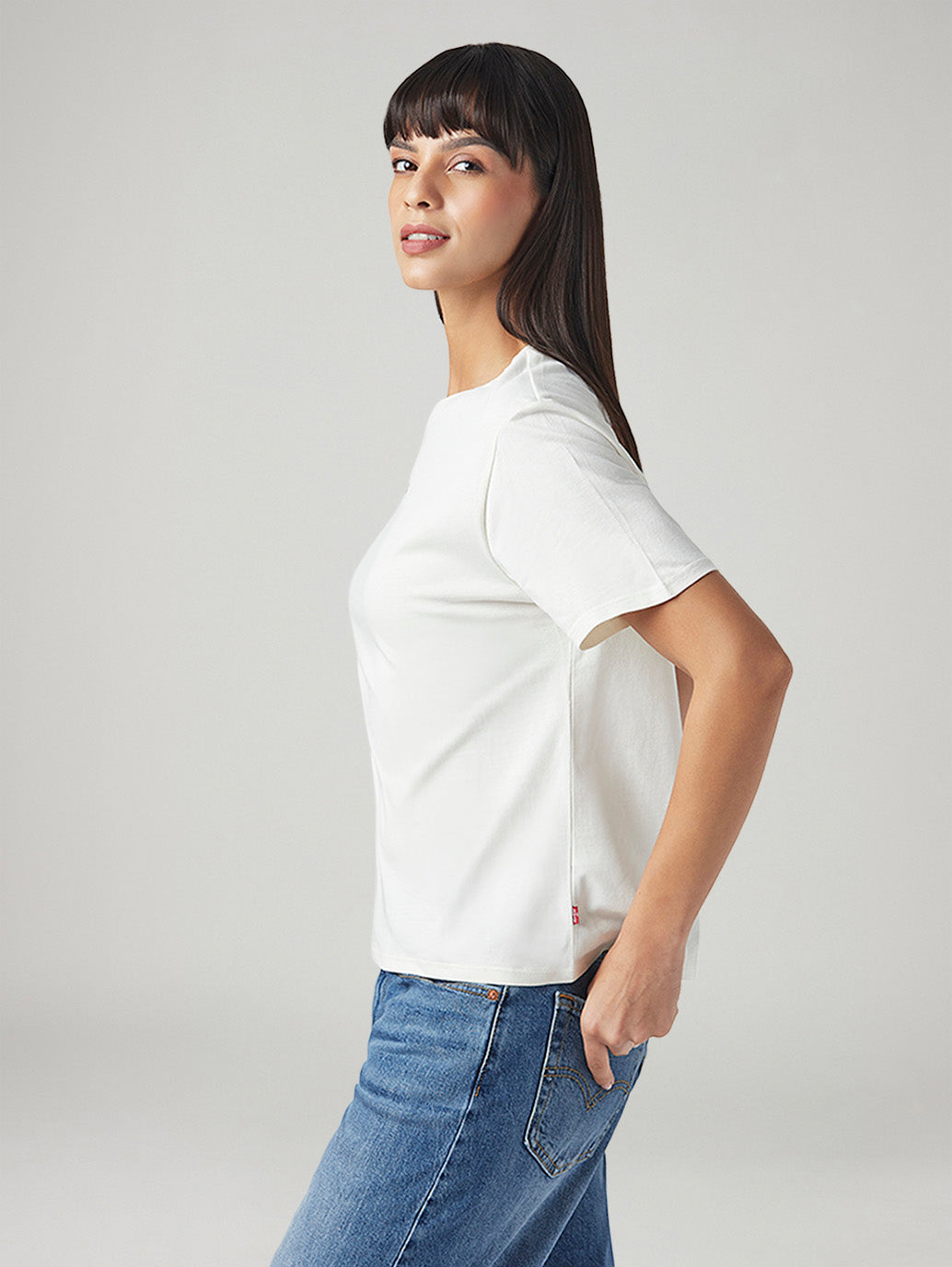 Women's Graphic Print Relaxed Fit T-Shirt - Side View