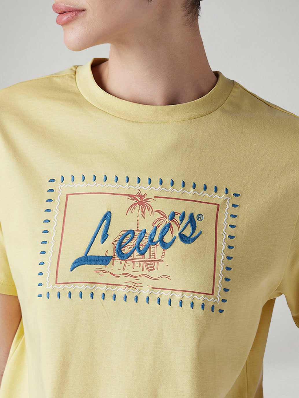 Women's Embroidered Relaxed Fit T-Shirt - 20 View