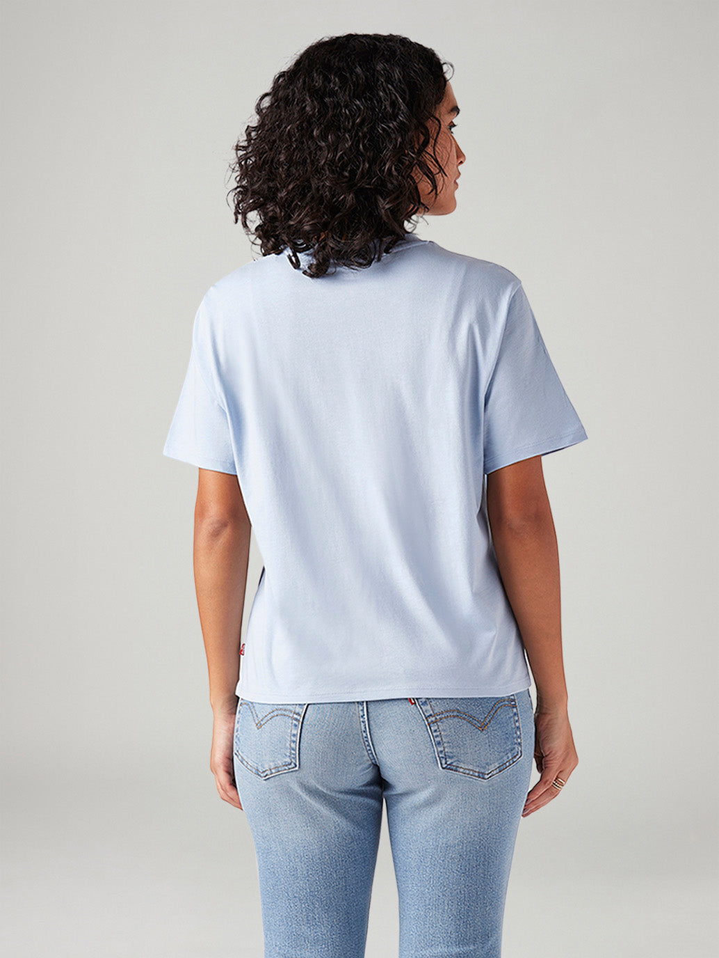 Women's Logo Printed Relaxed Fit T-Shirt - Back View