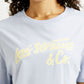 Women's Brand Logo Light Blue Relaxed Fit T-shirt - Detail View