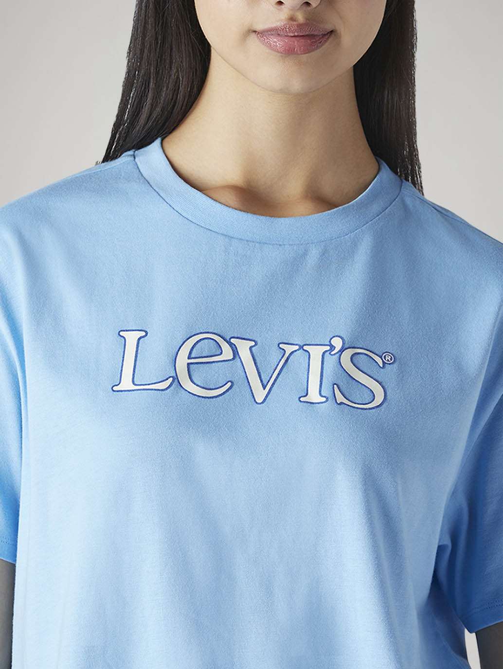 Women's Logo Printed Relaxed Fit T-Shirt - Detail View