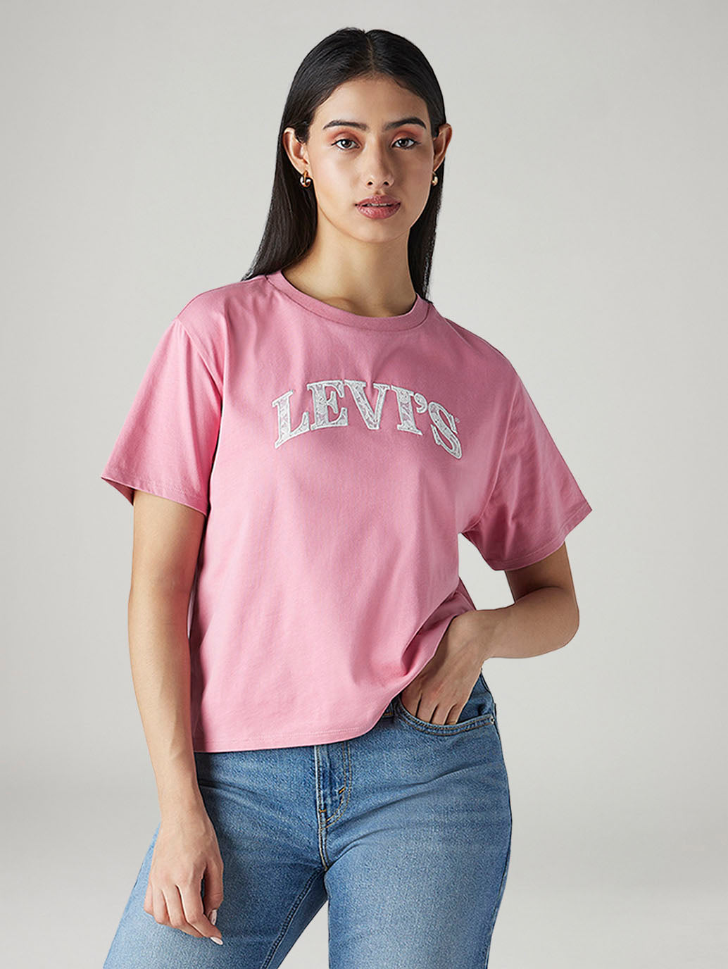 Women's Logo Printed Regular Fit T-Shirt