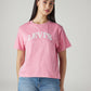 Women's Logo Printed Regular Fit T-Shirt - Front View