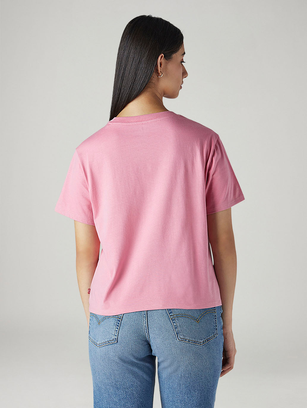 Women's Logo Printed Regular Fit T-Shirt - Back View
