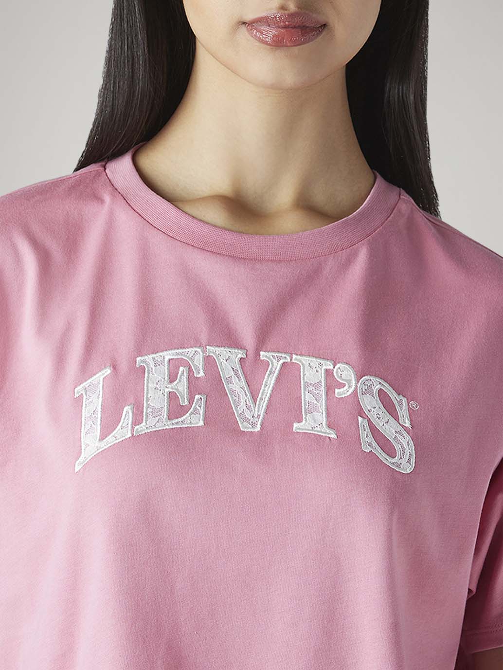 Women's Logo Printed Relaxed Fit T-Shirt - Detail View