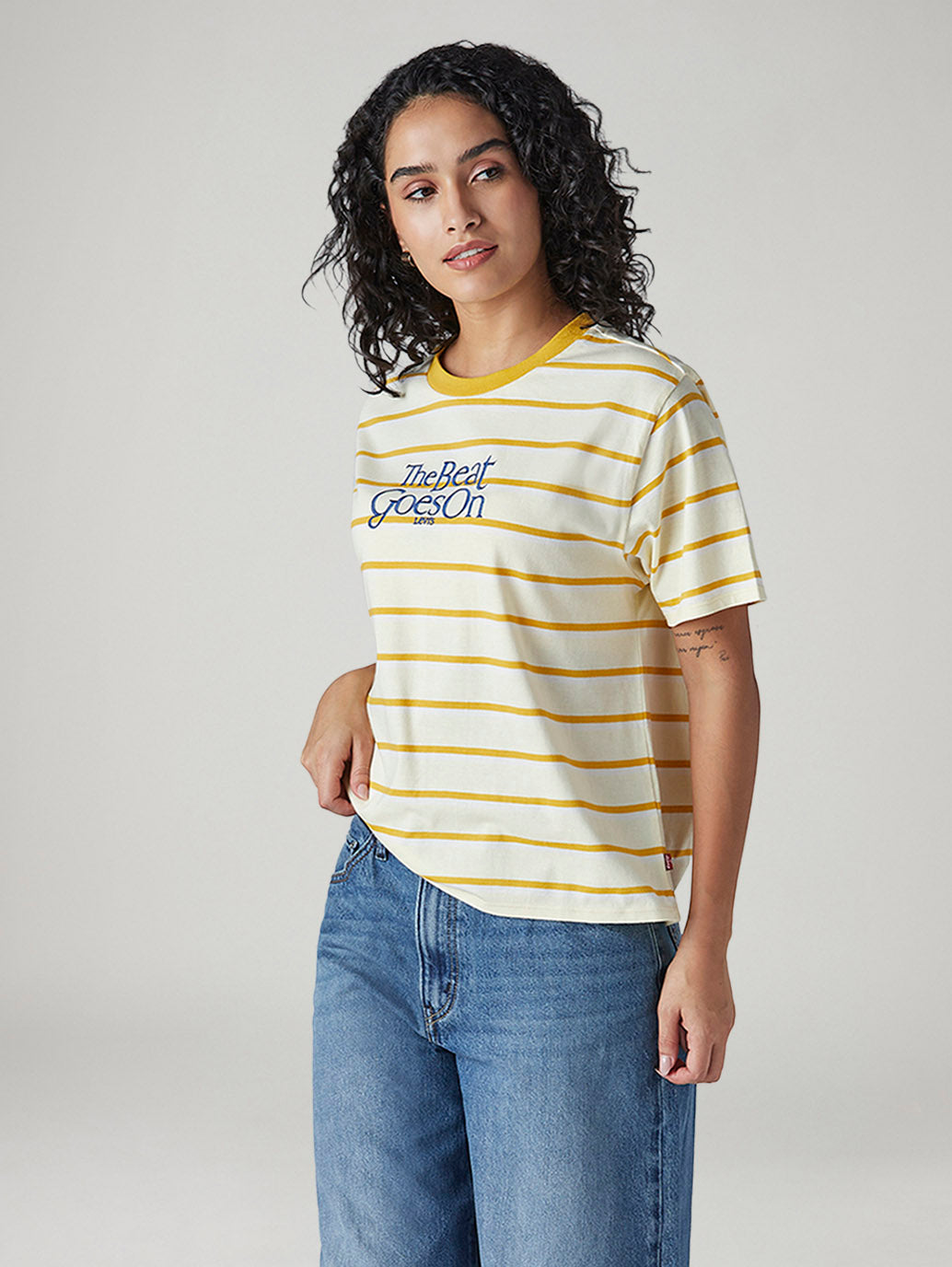 Women's Striped Regular Fit T-Shirt