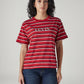 Women's Striped Regular Fit T-Shirt - Front View