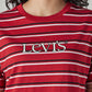 Women's Striped Regular Fit T-Shirt - Detail View