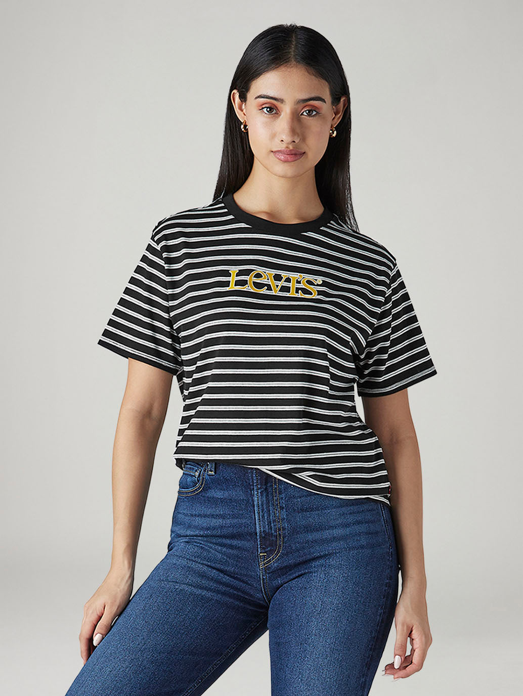 Women's Striped Regular Fit T-Shirt