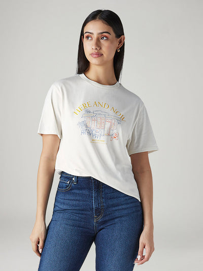 Women's Graphic Print Regular Fit T-Shirt-image-4