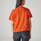 Women's Typography Printed Loose Fit T-Shirt - Back View